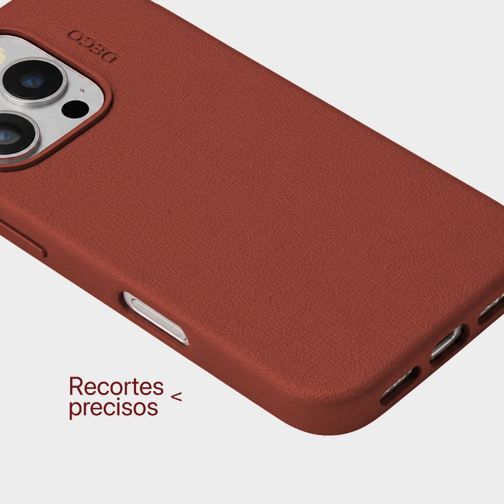 Capa Corino Magnética Iphone 15 Pro - Mocha Latte