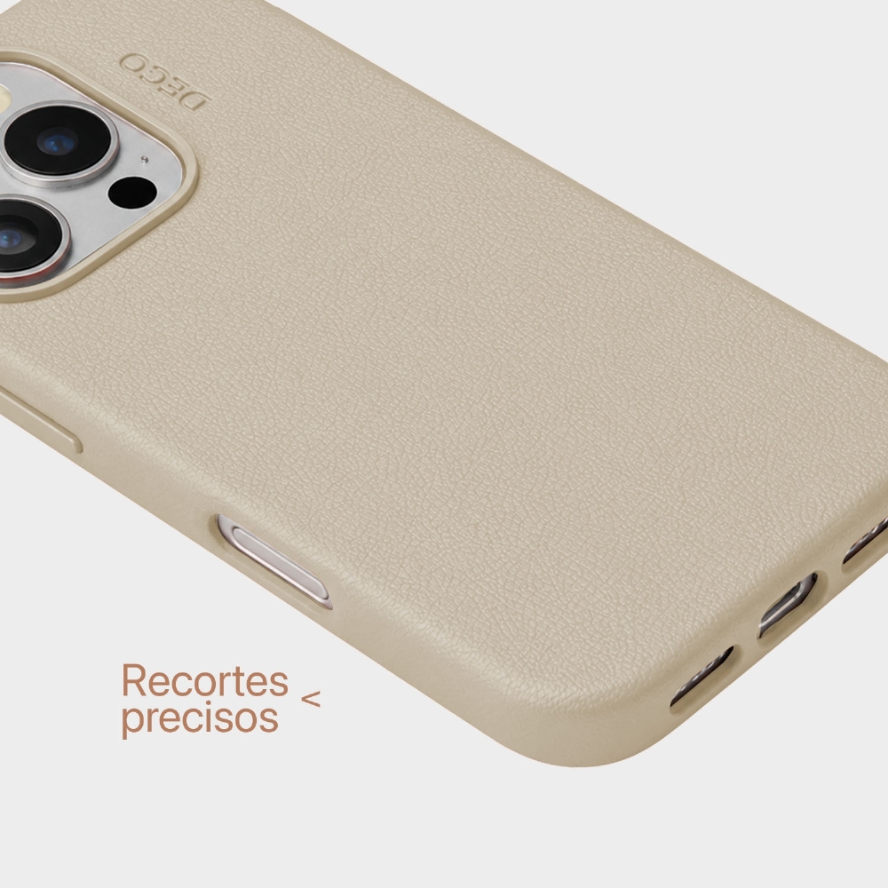 Capa Corino Magnética Iphone 15 Pro - Mocha Latte