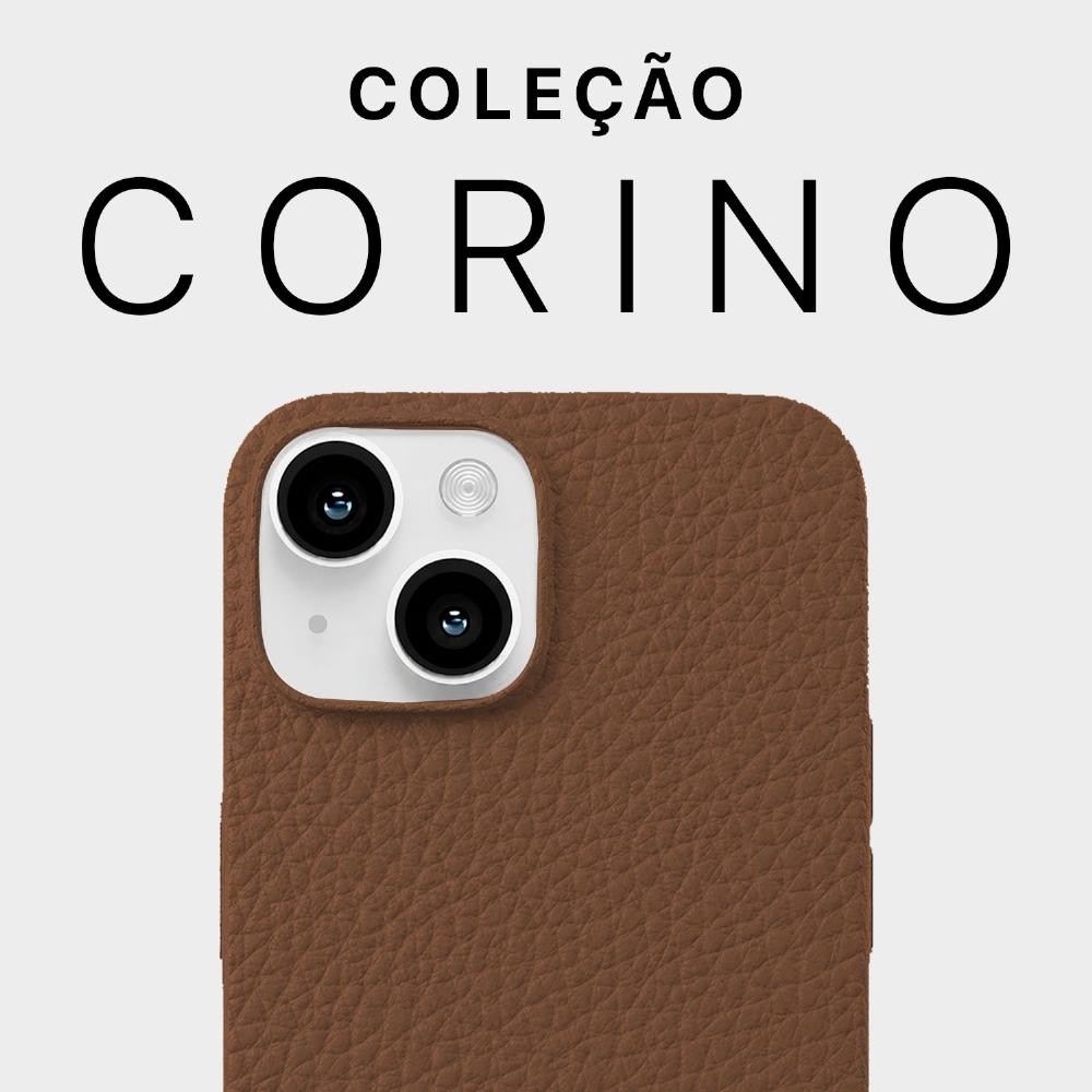 Capa Corino Magnética Iphone 13/14 - Mocha Latte