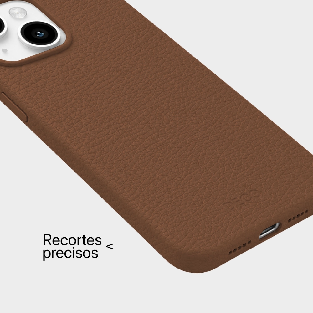 Capa Corino Magnética Iphone 13/14 - Mocha Latte