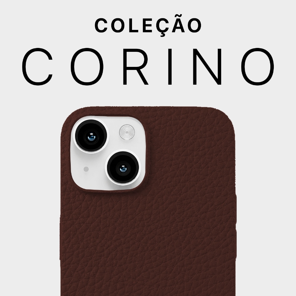 Capa Corino Magnética Iphone 13/14 - Mocha Latte