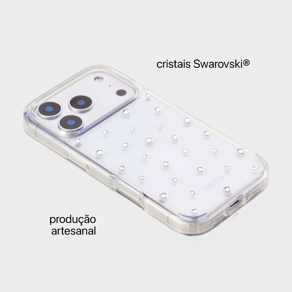 Capa Pontos De Cristais - Iphone 17 Pro Max