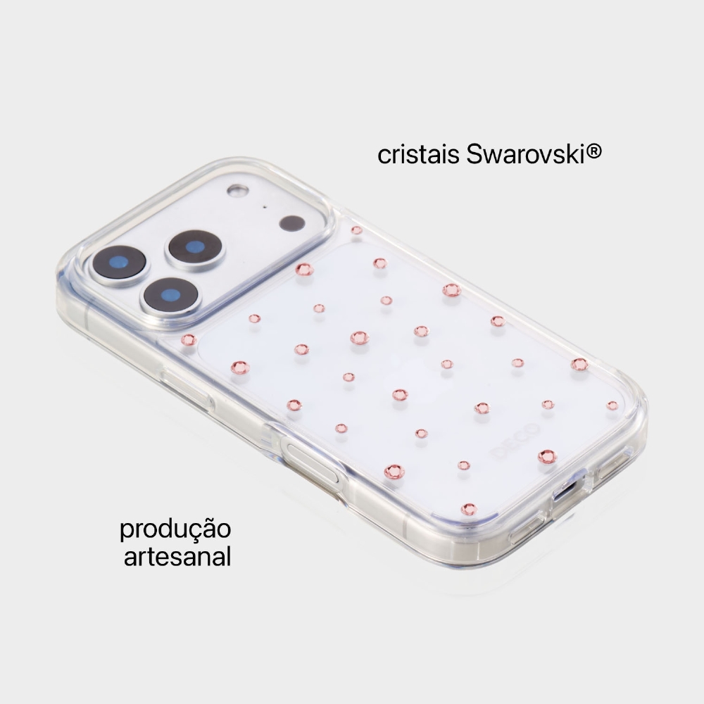 Capa Pontos De Cristais - Iphone 17 Pro Max