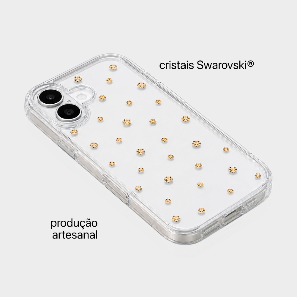 Capa Pontos De Cristais Iphone 16
