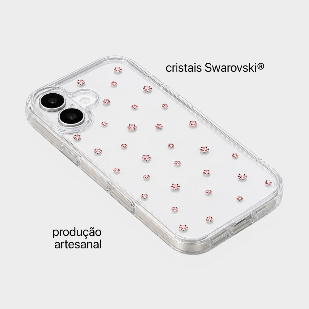 Capa Pontos De Cristais Iphone 16