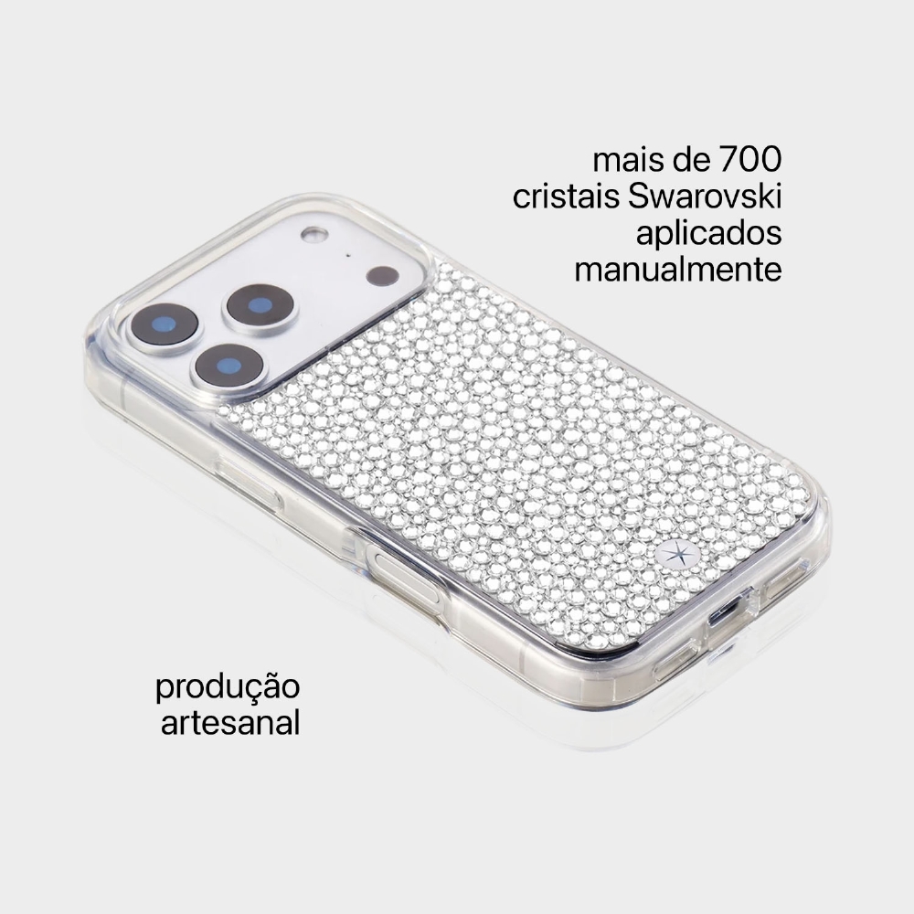 Capa Premium | Crystals By Swarovski - Iphone 17 Pro Max