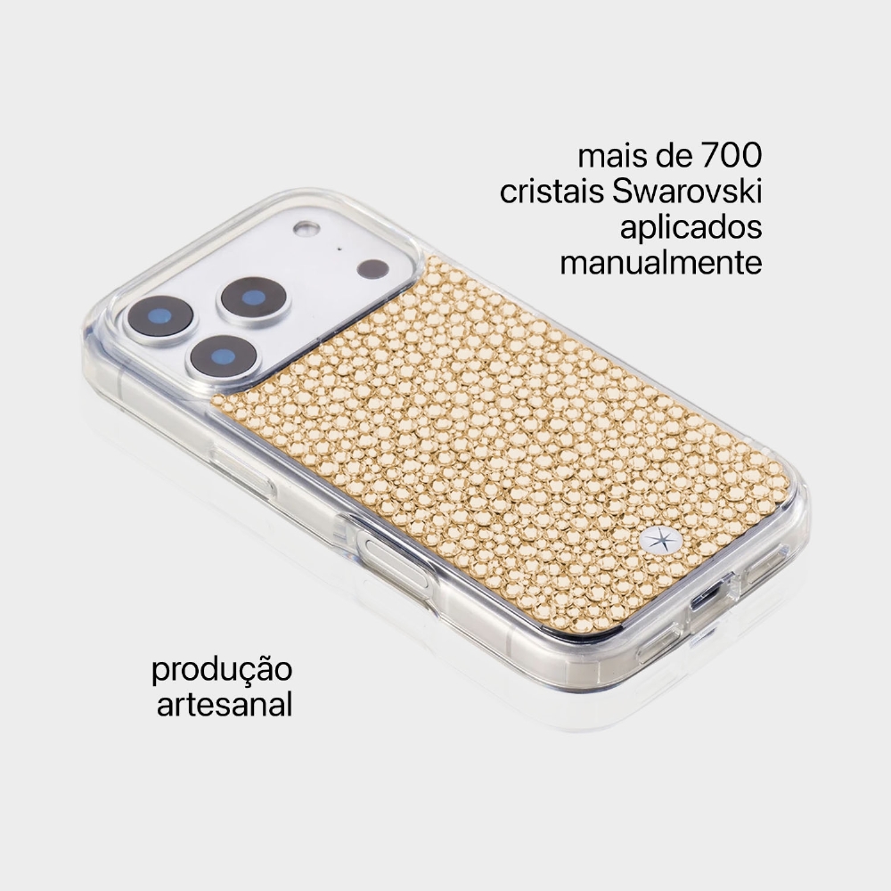 Capa Premium | Crystals By Swarovski - Iphone 17 Pro Max
