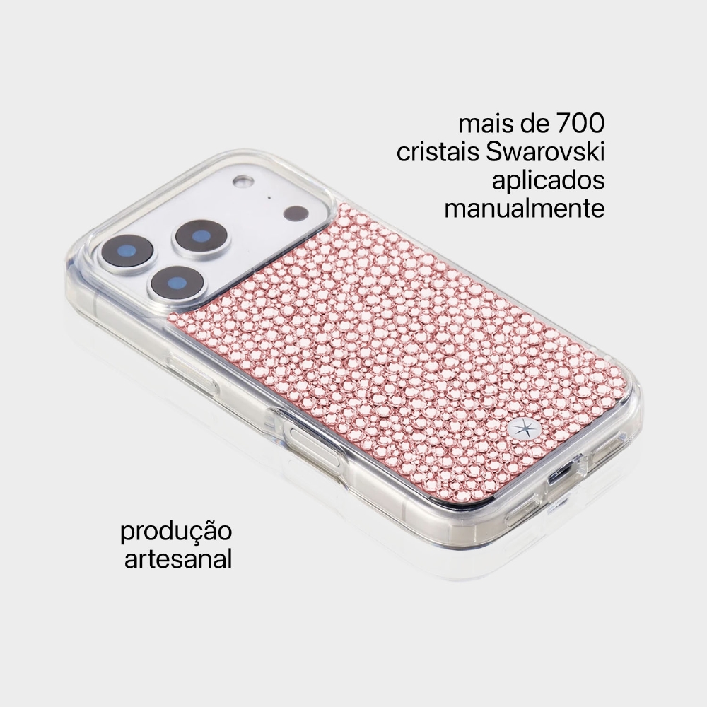 Capa Premium | Crystals By Swarovski - Iphone 17 Pro Max