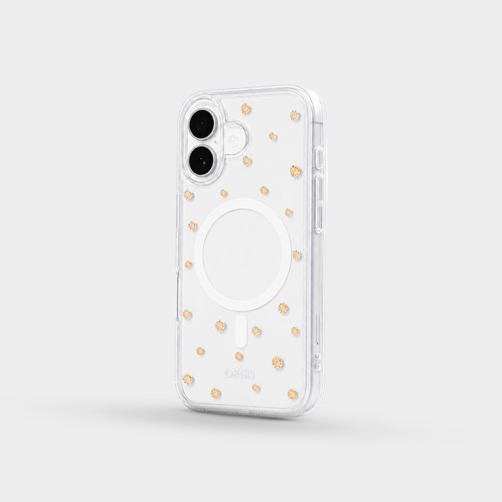 Capa Magsafe Com Pontos De Cristais - Iphone 17