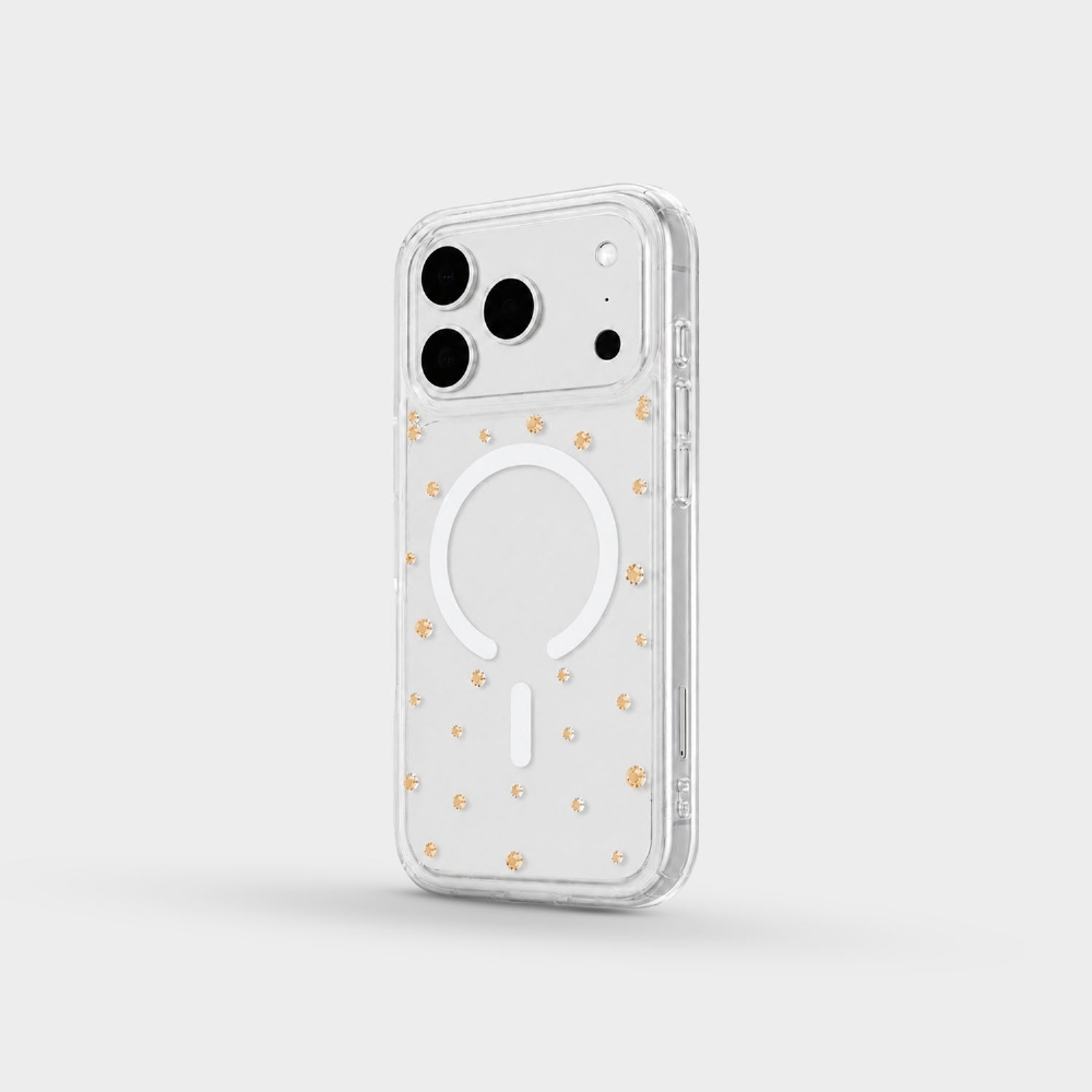 Capa Magnética Pontos De Cristais - Iphone 17 Pro