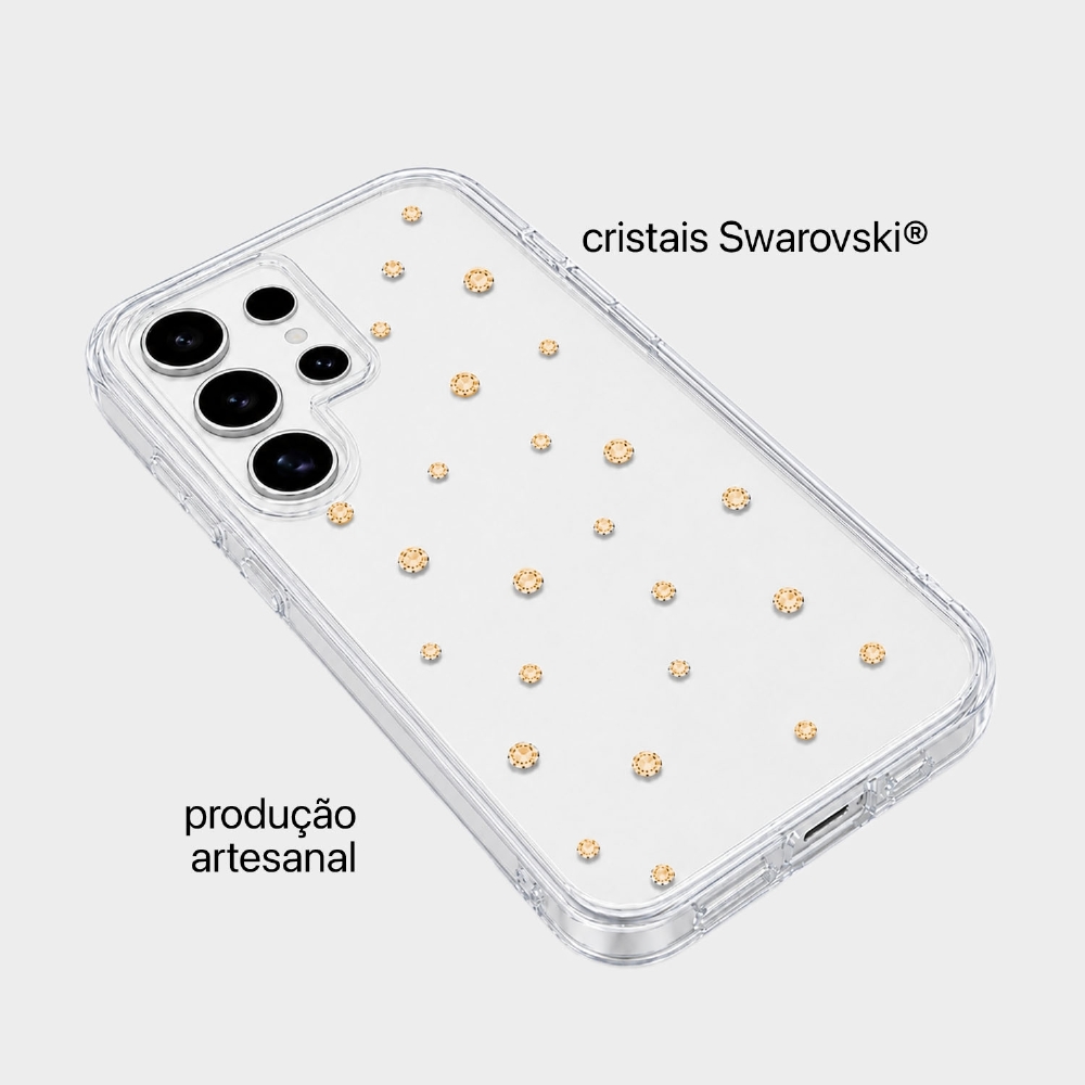 Capa Pontos De Cristais Galaxy S22 Ultra