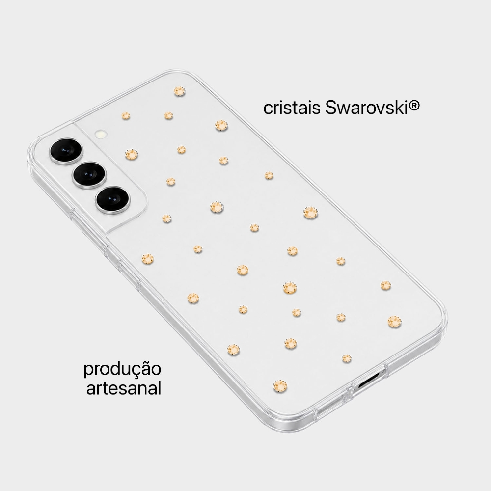 Capa Pontos De Cristais Samsung S23 Fe