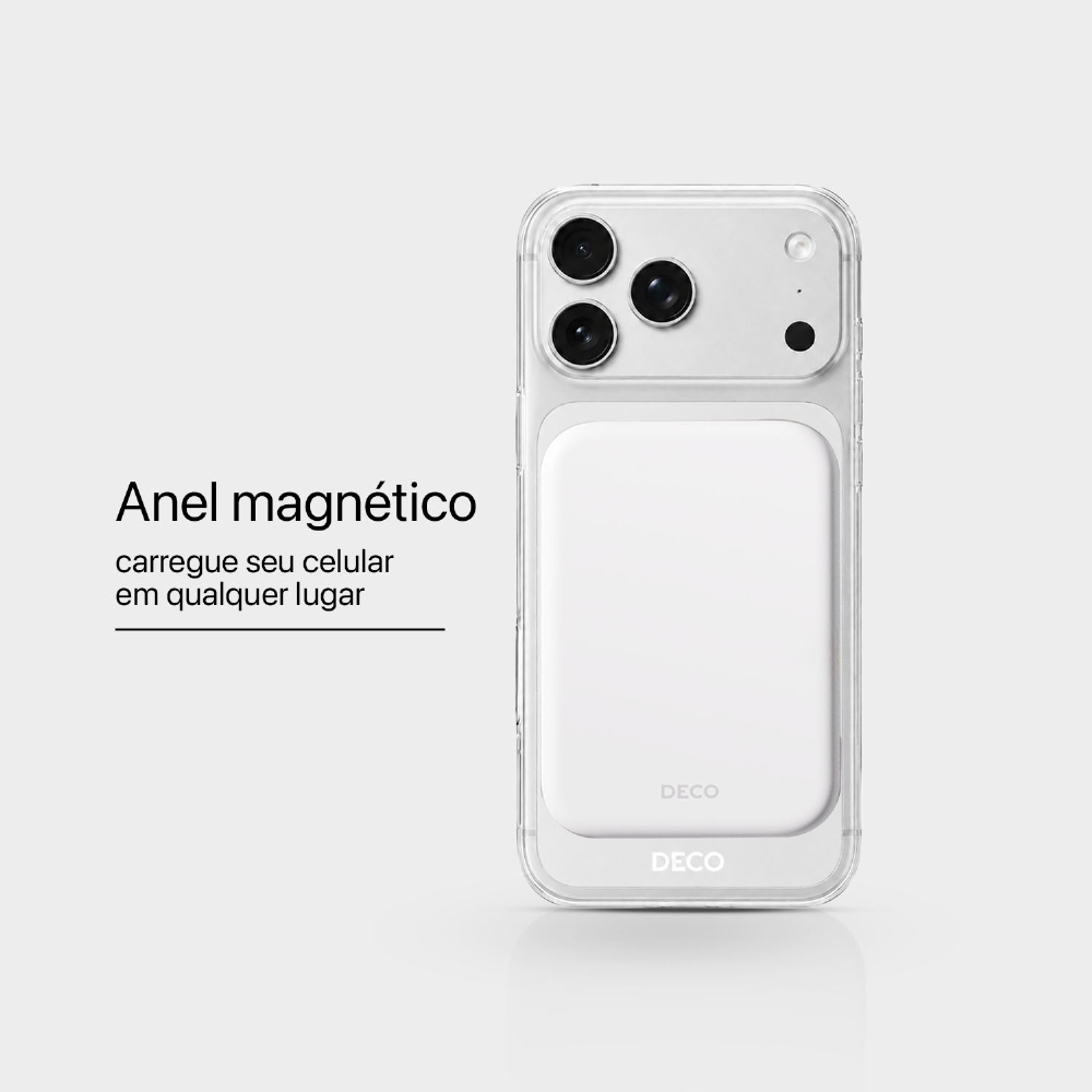 Capa Transparente Magnética Iphone - 17 Pro Max