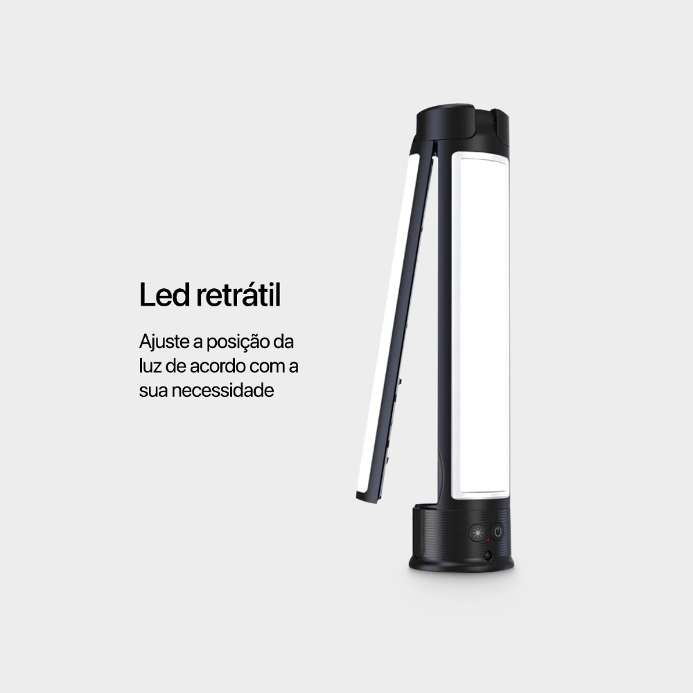 Tripé 4 Em 1 Com Led Retrátil Removível