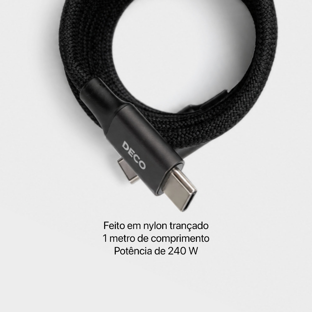 Cabo Ultra Magnético Usbc-usbc- 240w 480mbps - 1.m