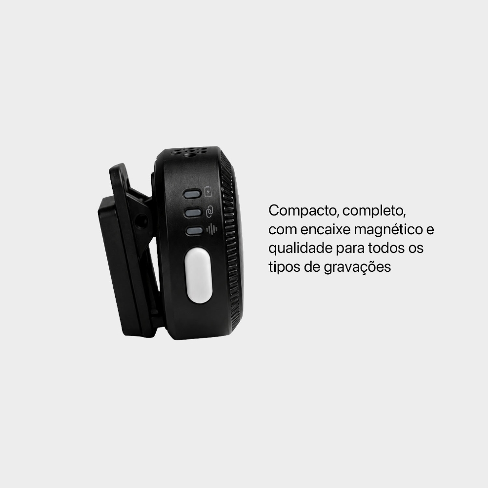 Microfone De Lapela Com 2 Peças - Linha Pro