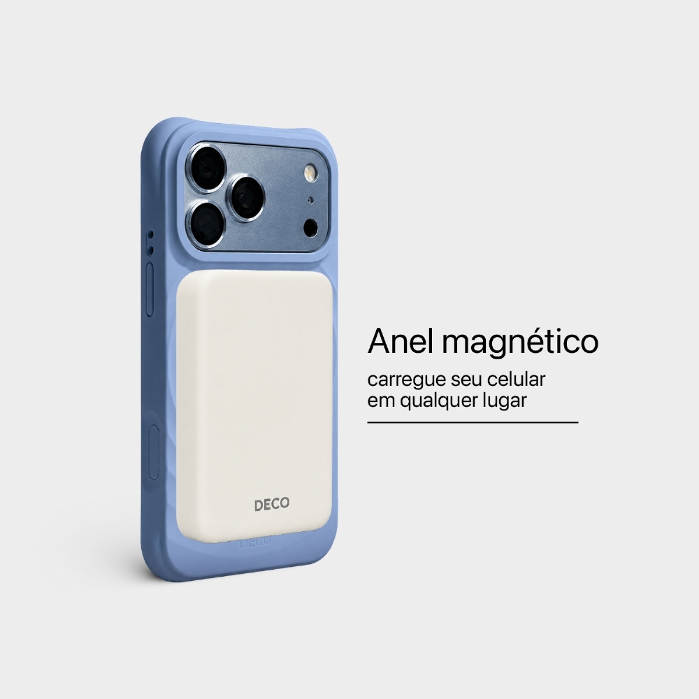 Capa Silicone Ondas - Iphone 17 Pro Max