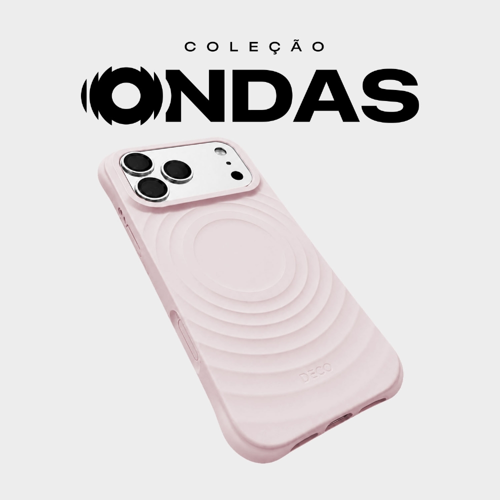 Capa Silicone Ondas - Iphone 17 Pro Max