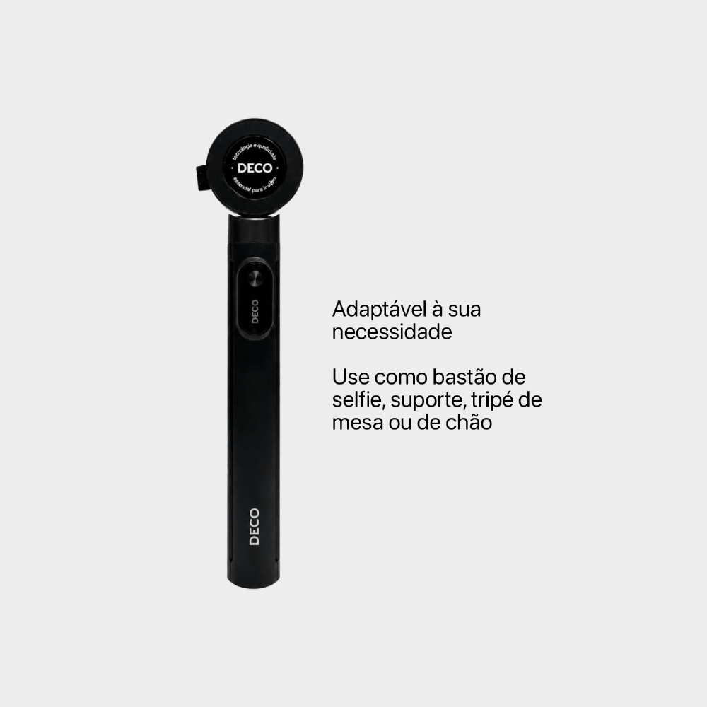 Tripé Magnético Com Led E Espelho Removíveis - Linha Pro