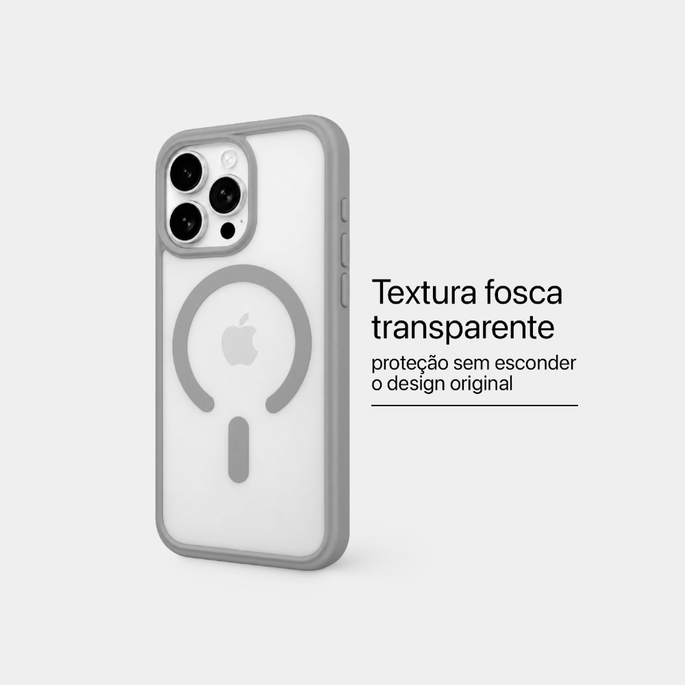 Capa Fosca Magnética Iphone 15 Pro Max