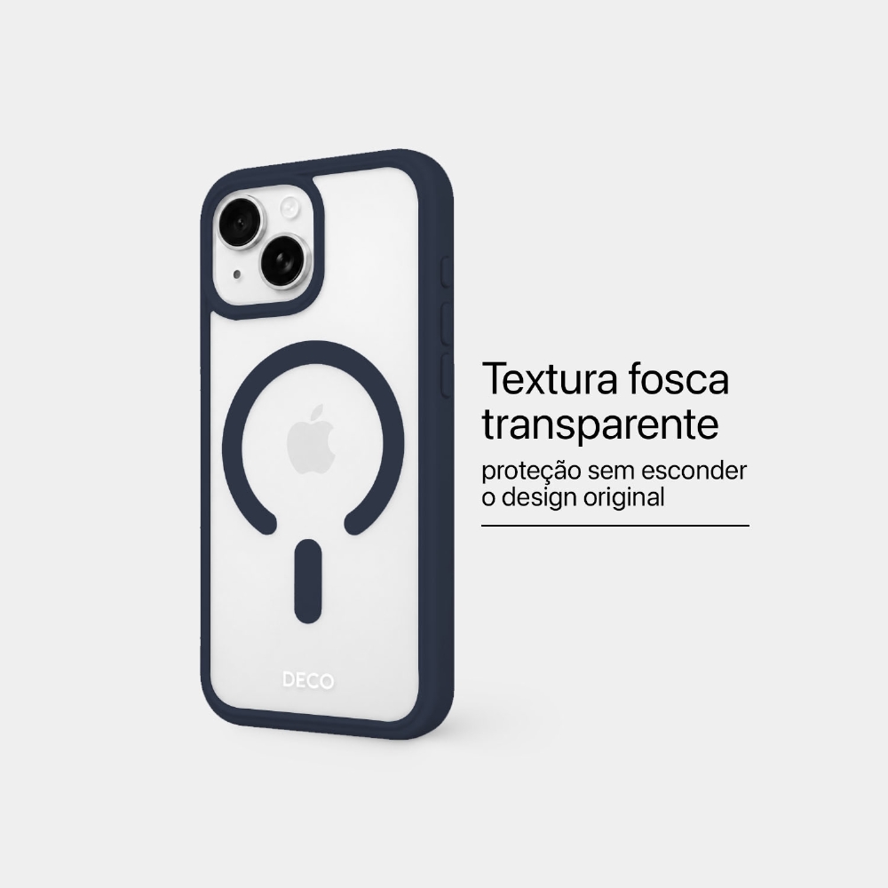 Capa Fosca Magnética Iphone 15 Plus