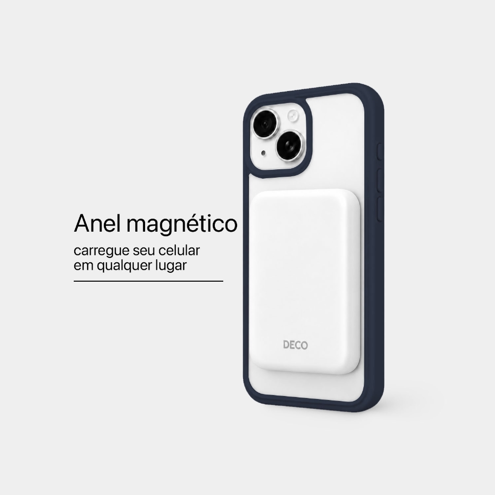 Capa Fosca Magnética Iphone 15 Plus