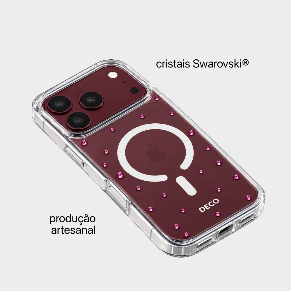 Capa Magnética Pontos De Cristais -  Iphone 18 Pro Max