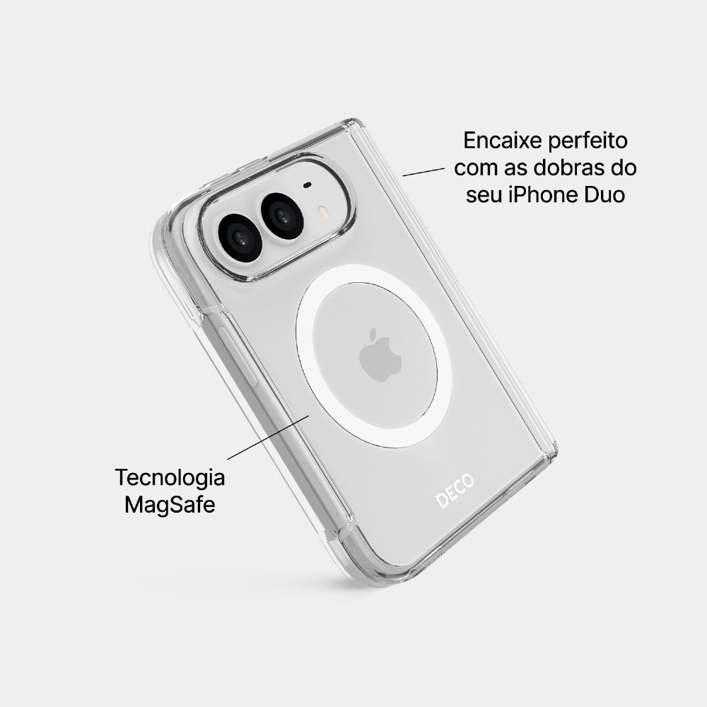 Capa Transparente Magnética - Iphone Duo