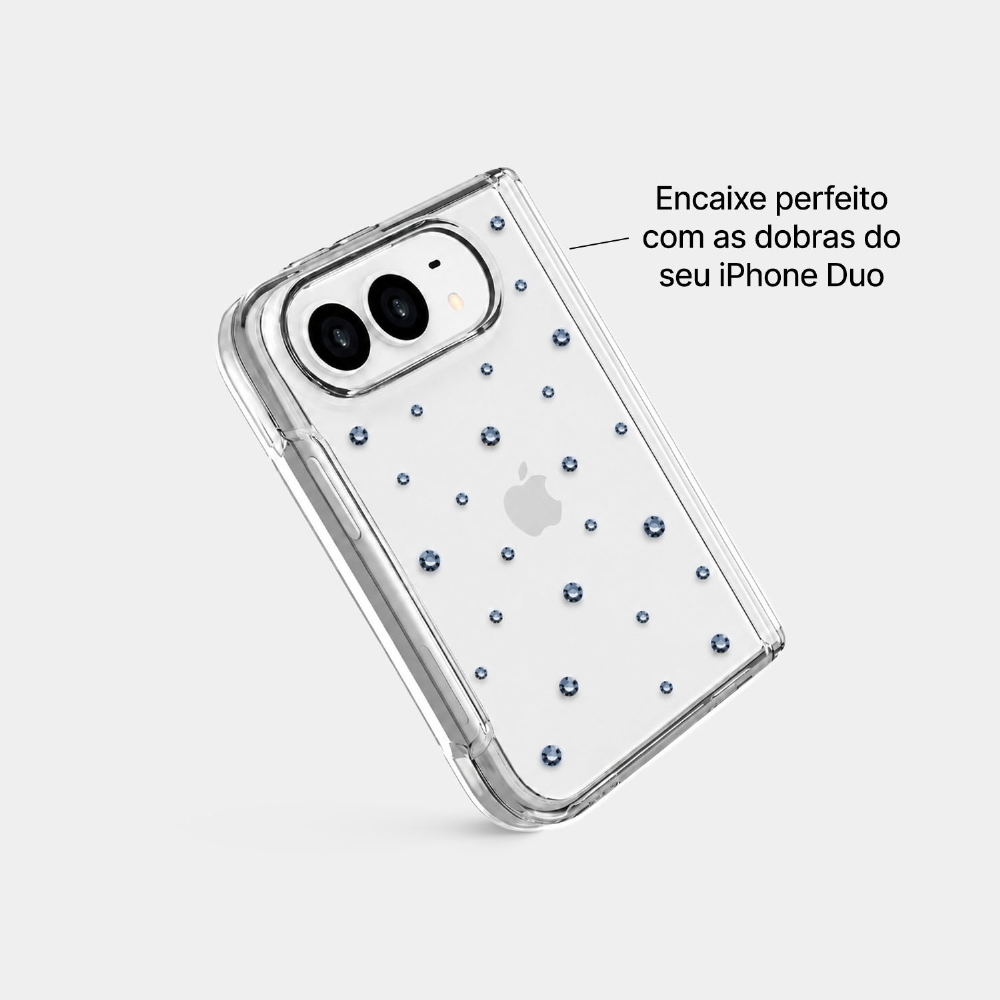 Capa Pontos De Cristais - Iphone Duo
