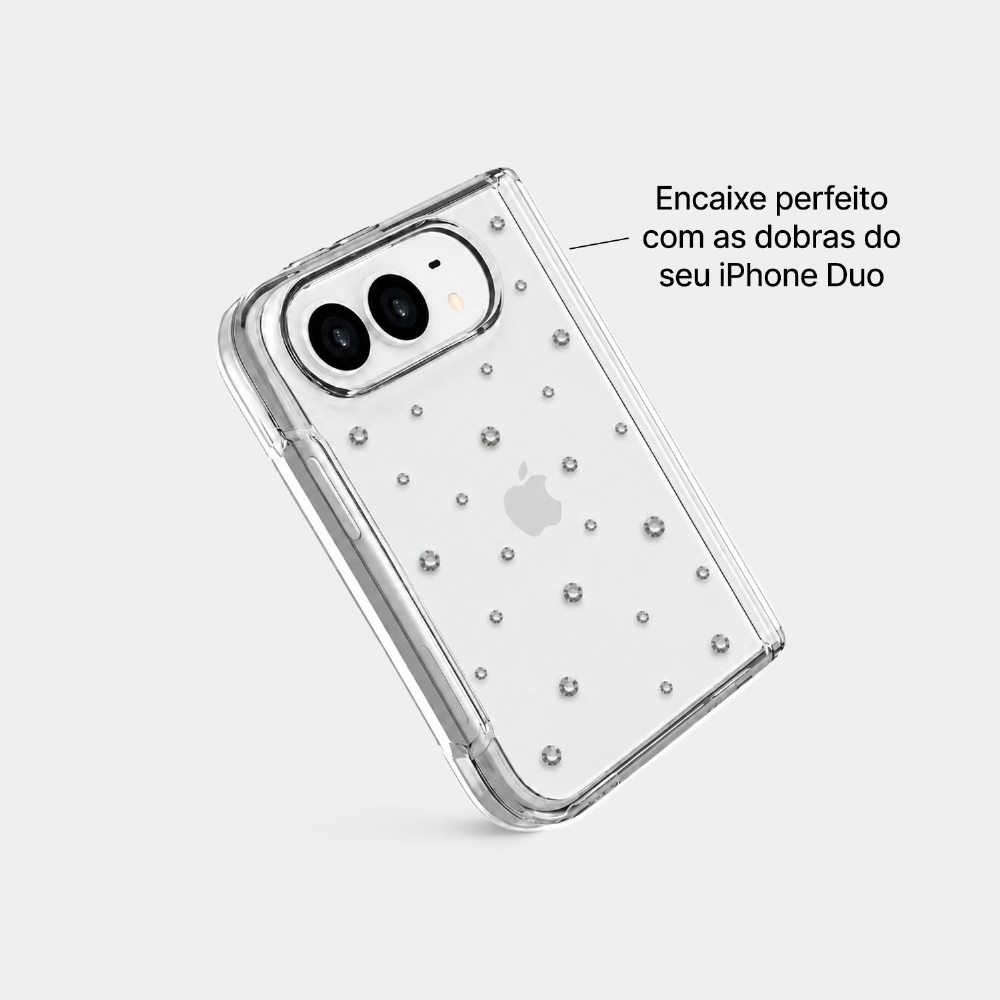 Capa Pontos De Cristais - Iphone Duo