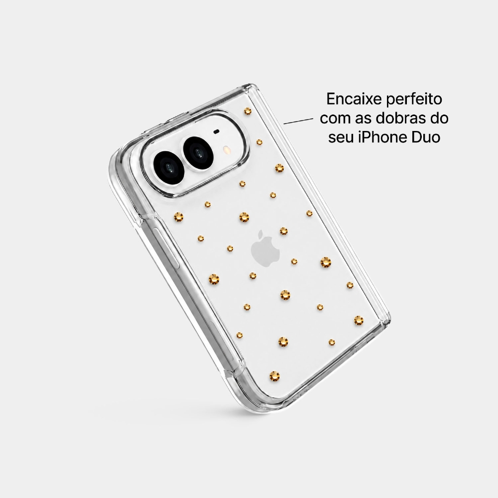 Capa Pontos De Cristais - Iphone Duo