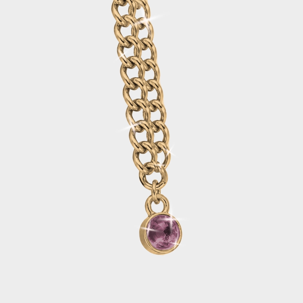 Cordão Universal Com Crystals By Swarovski Roxo - 1.3m
